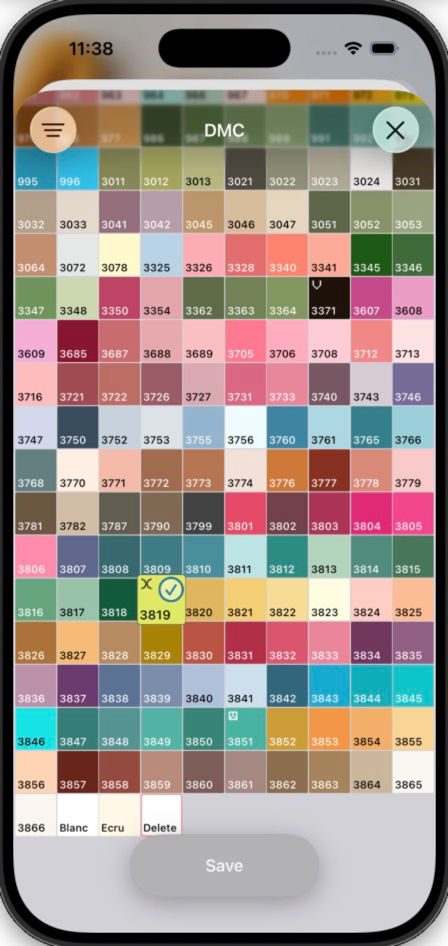 Replace or remove the color from the palette
